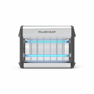 PLUS ZAP electric insect killer model PZ3-16AL20 with dual UV light tubes and protective grid. Ideal for indoor pest control in foodservice, retail, and commercial environments