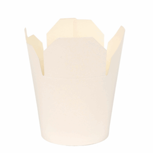 White Round Food Pail (select size)