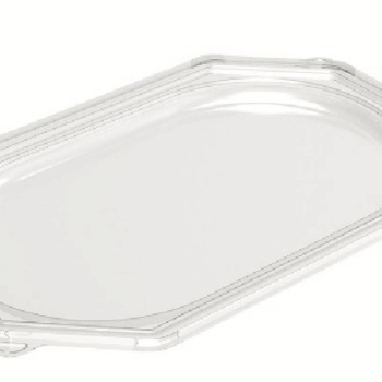 Sandwich Platter Octagonal CLEAR 460x300x25mm (Pack 50)
