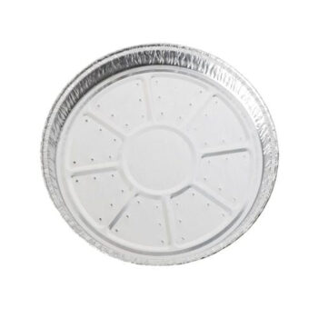 Foil Pie Dish Lanced with Holes 165mm Di x 28mm Deep Per 900