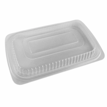 Somoplast Square Black Microwavable Container Lid Per 270