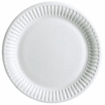 Paper Plates White 18cm, 7" (per pack 1000)