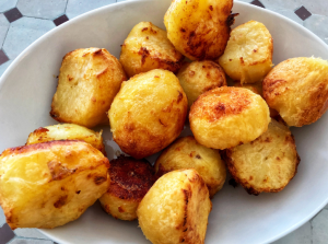 Bowl of roast potatoes