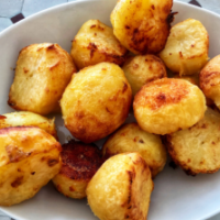 Bowl of roast potatoes