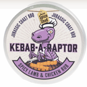 Jurassic BBQ Kebab-a-Raptor BBQ Lamb & Chicken Rub 6x90g