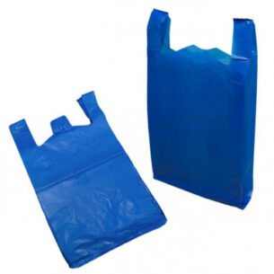 Blue Vest Carrier Bags (select size)