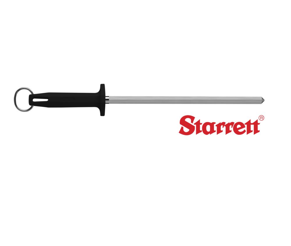 Sharpening Steel Starrett Black Handle (select size)