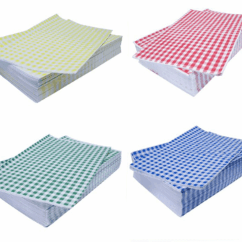 Gingham Duplex Sheets 250x375mm Per 1000 (select colour)