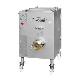 Kolbe MWK32-80 Meat Mixer Grinder made from stainless steel with control panel and wheels for easy mobility, designed for high-volume butchery use at PFM Plus.