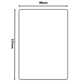 Thermal Scale Labels 80x115mm Plain White Per Roll 450