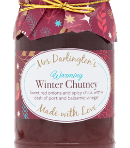 Mrs Darlingtons Warming Winter Chutney 6x312g