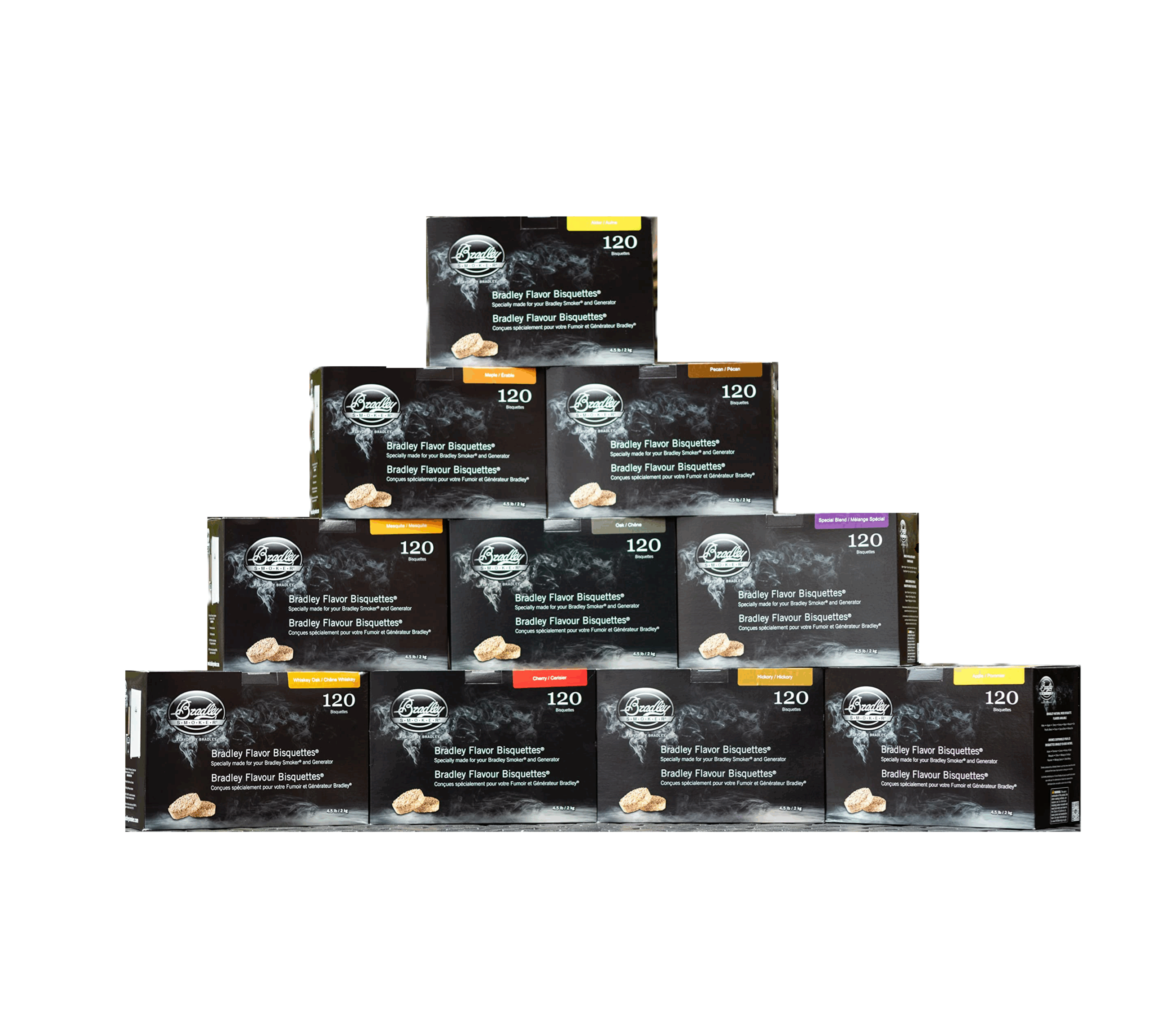 Bradley Smoker Bisquettes 120 Pack | Select Flavour |