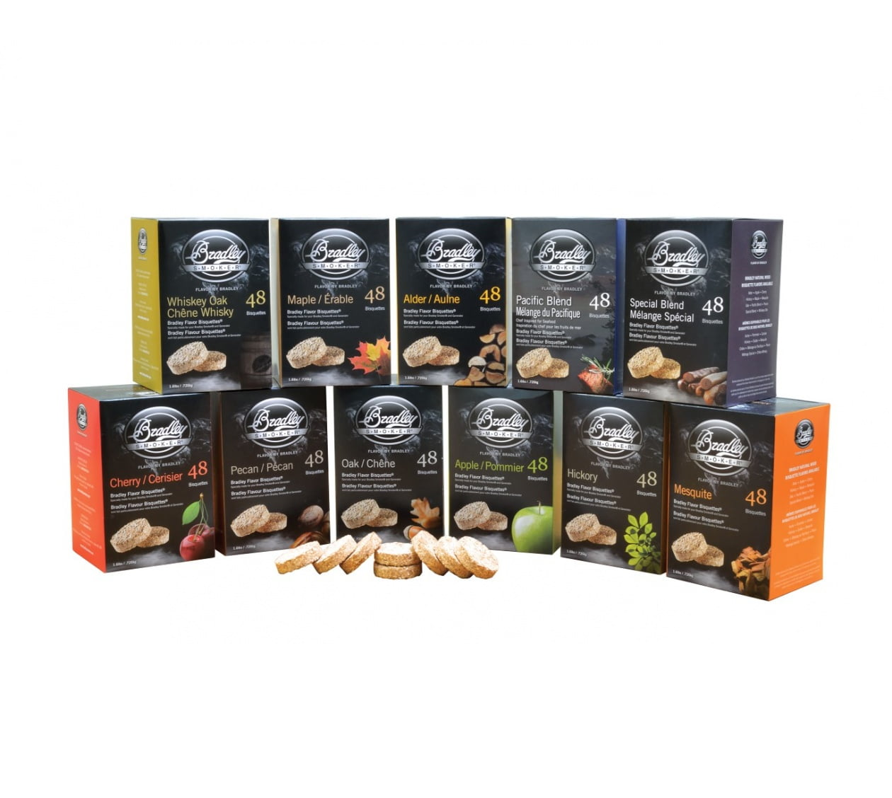 Bradley Smoker Bisquettes 48 Pack | Select Flavour |