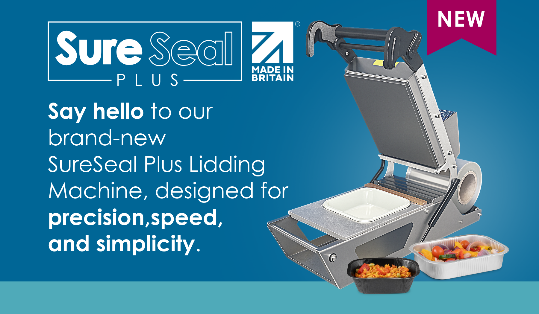 Manual Tray Sealer Stainless Steel SureSeal Plus - Image 2