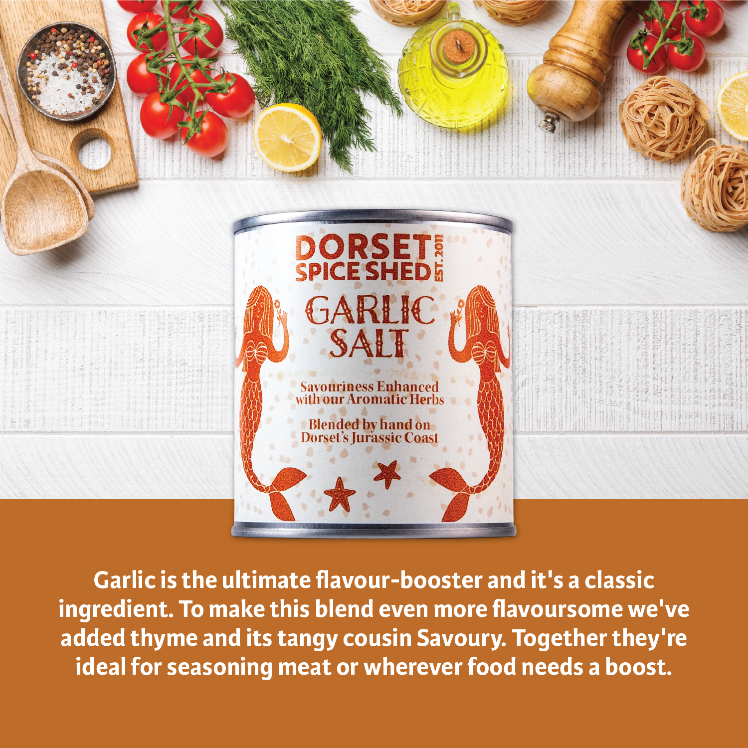 Dorset Spice Shed Garlic Salt 6x160g - Image 3